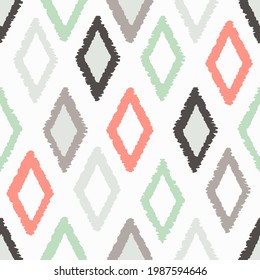 Vector Seamless Mexican Background. Ethnic Pattern. 