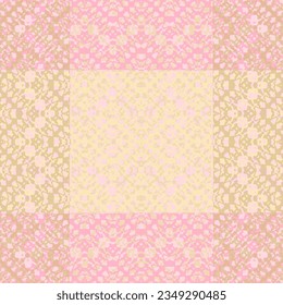 Vector seamless mid century absctract geometric pattern. Art of 20-s centutr  Vintage 70s background.