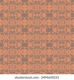 Vector seamless mid century absctract geometric pattern. Art of 20-s centutry. Hand-Drawn Vector Illustration.