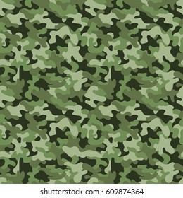 Vector seamless military camouflage pattern. Seamless vector abstract background