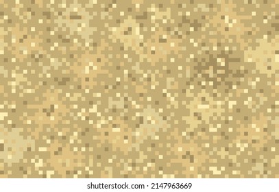 Vector seamless military pattern in pixel style. Pixel camouflage vector seamless green pattern.