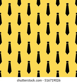 Vector seamless minimal pattern. Fashion hipster background with neckties