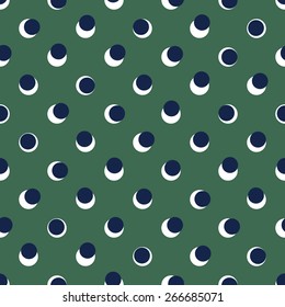 Vector Seamless Minimalistic Irregular Polka Dot Print