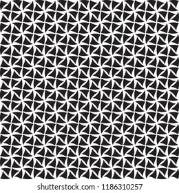 Vector seamless models. Modern stylish texture. Composition from regularly repeating geometrical element. Monochrome, simple. Vector illustrations.