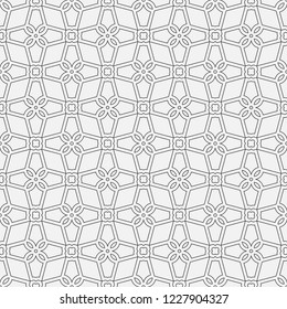 Vector seamless models. Modern stylish texture. Composition from regularly repeating geometrical element. Monochrome, simple. Vector illustrations.