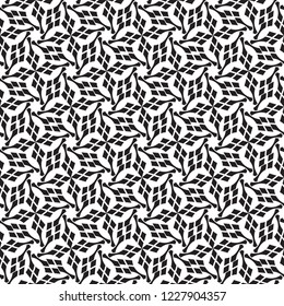 Vector seamless models. Modern stylish texture. Composition from regularly repeating geometrical element. Monochrome, simple. Vector illustrations.