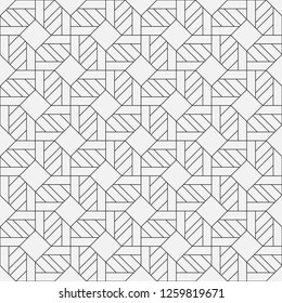 Vector seamless models. Modern stylish texture. Composition from regularly repeating geometrical element. Monochrome, simple. Vector illustrations.