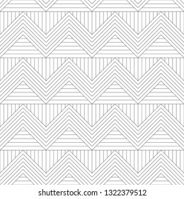 Vector seamless models. Modern stylish texture. Composition from regularly repeating geometrical element. Monochrome, simple. Vector illustrations.