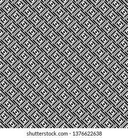 Vector seamless models. Modern stylish texture. Composition from regularly repeating geometrical element. Monochrome, simple. Vector illustrations.