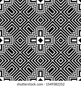 Vector seamless models. Modern stylish texture. Composition from regularly repeating geometrical element. Monochrome, simple. Vector illustrations.