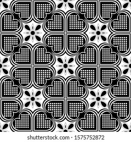 Vector seamless models. Modern stylish texture. Composition from regularly repeating geometrical element. Monochrome, simple. Vector illustrations.