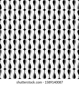 Vector seamless models. Modern stylish texture. Composition from regularly repeating geometrical element. Monochrome, simple. Vector illustrations.