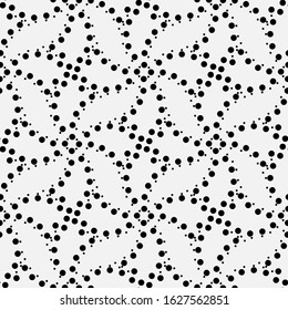 Vector seamless models. Modern stylish texture. Composition from regularly repeating geometrical element. Monochrome, simple. Vector illustrations.