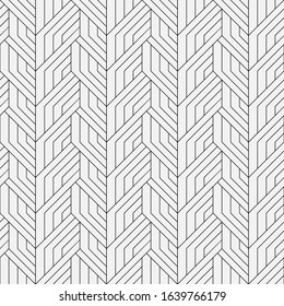 Vector seamless models. Modern stylish texture. Composition from regularly repeating geometrical element. Monochrome, simple. Vector illustrations.