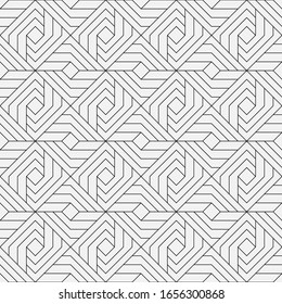 Vector seamless models. Modern stylish texture. Composition from regularly repeating geometrical element. Monochrome, simple. Vector illustrations.