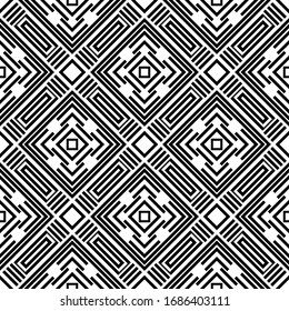 Vector seamless models. Modern stylish texture. Composition from regularly repeating geometrical element. Monochrome, simple. Vector illustrations.