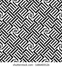 Modelos vectoriales sin fisuras. Textura moderna y elegante. Composición a partir de elementos geométricos de repetición regular. Monocromo, simple. Ilustraciones vectoriales.