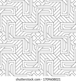 Vector seamless models. Modern stylish texture. Composition from regularly repeating geometrical element. Monochrome, simple. Vector illustrations.