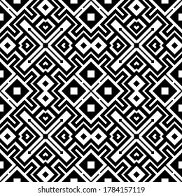 Vector seamless models. Modern stylish texture. Composition from regularly repeating geometrical element. Monochrome, simple. Vector illustrations.