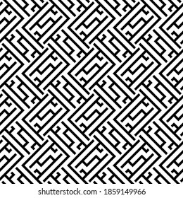 Vektornahtlose Modelle. Moderne, stilvolle Textur. Zusammensetzung aus regelmäßig wiederholtem geometrischem Element. Einfarbig, einfach. Vektorgrafiken.