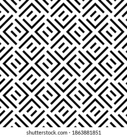 Modelos vectoriales sin fisuras. Textura moderna y elegante. Composición a partir de elementos geométricos que se repiten regularmente. Monocromo, simple. Ilustraciones vectoriales.