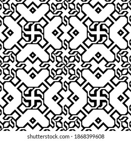 Vector seamless models. Modern stylish texture. Composition from regularly repeating geometrical element. Monochrome, simple. Vector illustrations.