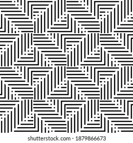 Vector seamless models. Modern stylish texture. Composition from regularly repeating geometrical element. Monochrome, simple. Vector illustrations.