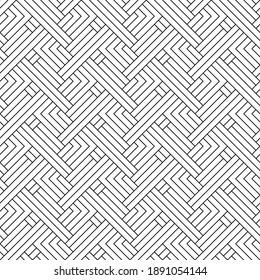 Vector seamless models. Modern stylish texture. Composition from regularly repeating geometrical element. Monochrome, simple. Vector illustrations.