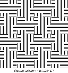 Vektornahtlose Modelle. Moderne, stilvolle Textur. Zusammensetzung aus regelmäßig wiederholtem geometrischem Element. Einfarbig, einfach. Vektorgrafiken.