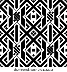 Vector seamless models. Modern stylish texture. Composition from regularly repeating geometrical element. Monochrome, simple. Vector illustrations.