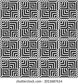 Vector seamless models. Modern stylish texture. Composition from regularly repeating geometrical element. Monochrome, simple. Vector illustrations.