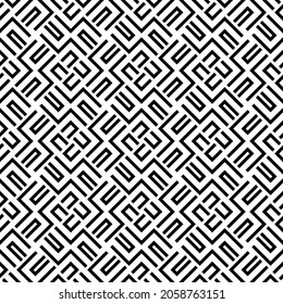 Modelos vectoriales sin fisuras. Textura moderna y elegante. Composición a partir de elementos geométricos que se repiten regularmente. Monocromo, simple. Ilustraciones vectoriales.