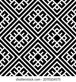 Vector seamless models. Modern stylish texture. Composition from regularly repeating geometrical element. Monochrome, simple. Vector illustrations.