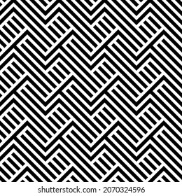 Vector seamless models. Modern stylish texture. Composition from regularly repeating geometrical element. Monochrome, simple. Vector illustrations.