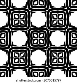 Vector seamless models. Modern stylish texture. Composition from regularly repeating geometrical element. Monochrome, simple. Vector illustrations.