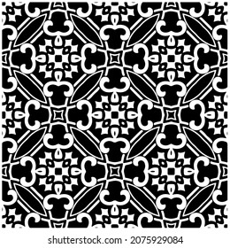 Vector seamless models. Modern stylish texture. Composition from regularly repeating geometrical element. Monochrome, simple. Vector illustrations.