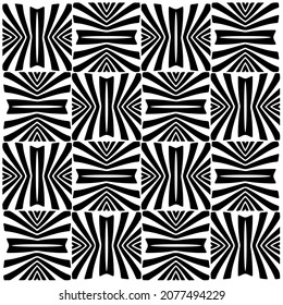 Vector seamless models. Modern stylish texture. Composition from regularly repeating geometrical element. Monochrome, simple. Vector illustrations.