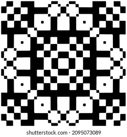 Vector seamless models. Modern stylish texture. Composition from regularly repeating geometrical element. Monochrome, simple. Vector illustrations.