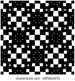 Vector seamless models. Modern stylish texture. Composition from regularly repeating geometrical element. Monochrome, simple. Vector illustrations.