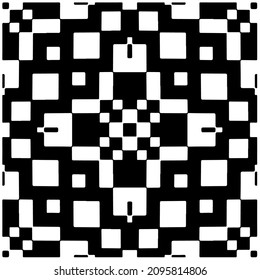 Vector seamless models. Modern stylish texture. Composition from regularly repeating geometrical element. Monochrome, simple. Vector illustrations.