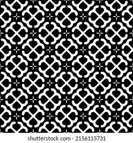Vector seamless models. Modern stylish texture. Composition from regularly repeating geometrical element. Monochrome, simple. Vector illustrations.