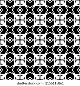 Vector seamless models. Modern stylish texture. Composition from regularly repeating geometrical element. Monochrome, simple. Vector illustrations.