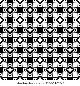 Vector seamless models. Modern stylish texture. Composition from regularly repeating geometrical element. Monochrome, simple. Vector illustrations.