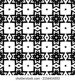 Vector seamless models. Modern stylish texture. Composition from regularly repeating geometrical element. Monochrome, simple. Vector illustrations.