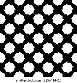 Vector seamless models. Modern stylish texture. Composition from regularly repeating geometrical element. Monochrome, simple. Vector illustrations.