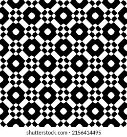 Vector seamless models. Modern stylish texture. Composition from regularly repeating geometrical element. Monochrome, simple. Vector illustrations.