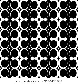 Vector seamless models. Modern stylish texture. Composition from regularly repeating geometrical element. Monochrome, simple. Vector illustrations.
