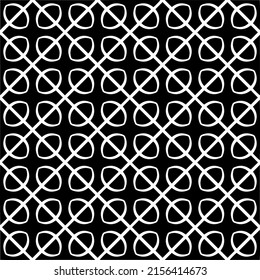 Vector seamless models. Modern stylish texture. Composition from regularly repeating geometrical element. Monochrome, simple. Vector illustrations.