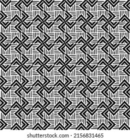 Modelos vectoriales sin fisuras. Textura moderna y elegante. Composición a partir de elementos geométricos que se repiten regularmente. Monocromo, simple. Ilustraciones vectoriales.
