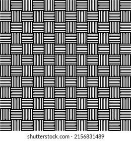 Vector seamless models. Modern stylish texture. Composition from regularly repeating geometrical element. Monochrome, simple. Vector illustrations.
